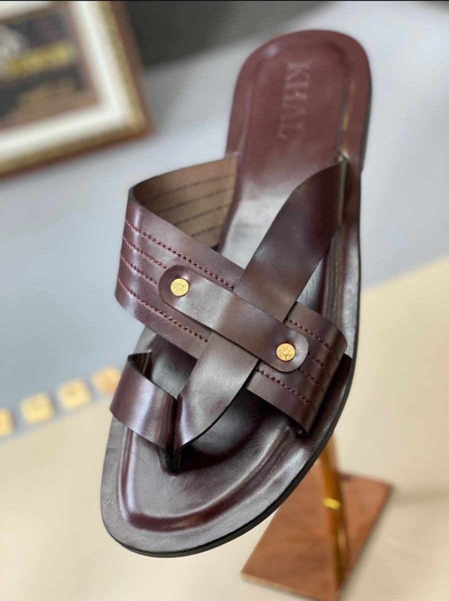 Unique Leather Palm Slippers for Men