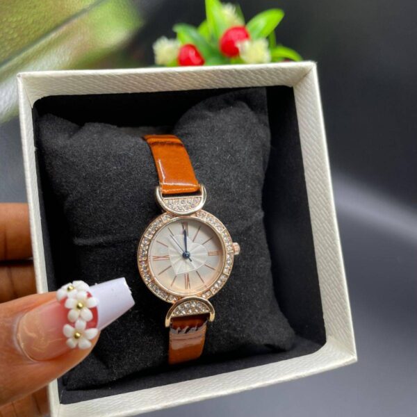 Small Faced Leather Watch