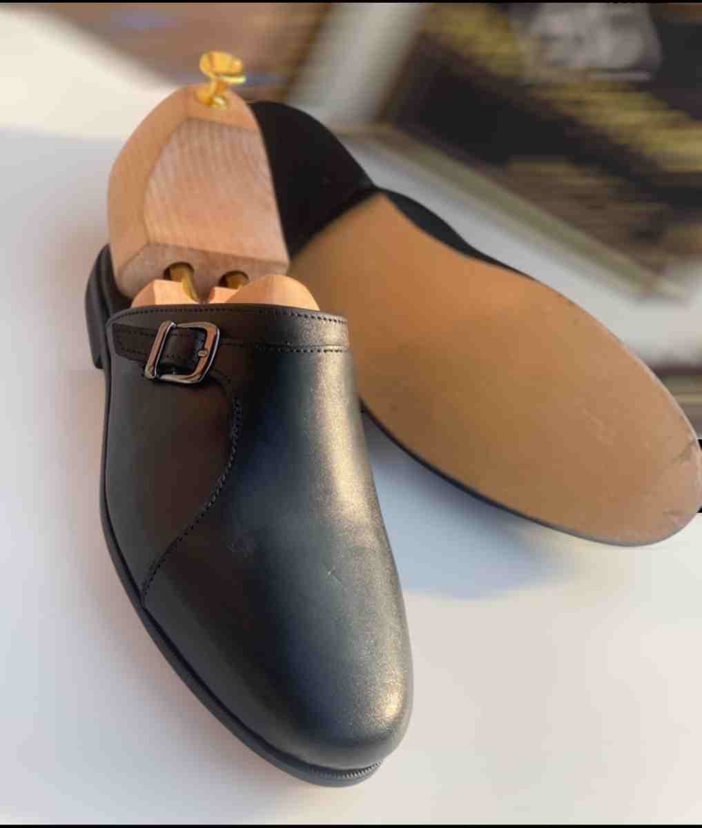 Black Half Mule Shoe for Men