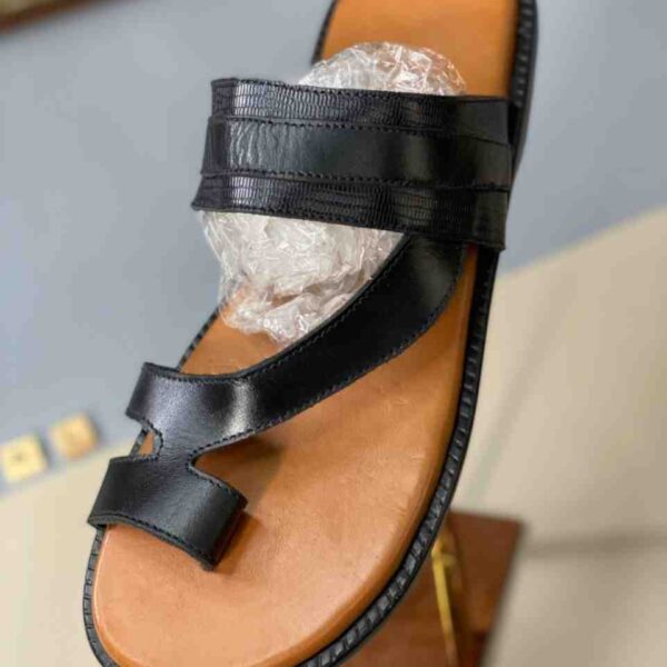 Premium Leather Sole Slide